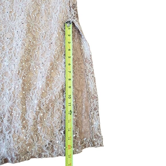 NWT Connected Apparel Womens 4P Sleeveless Lace Gown Formal Eveningwear Elegant - Picture 7 of 9